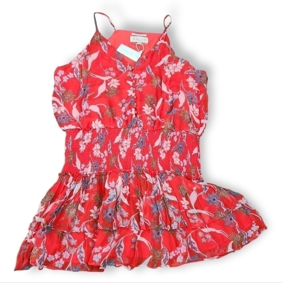 Anthropologie Dolan Portia Smocked Waist Mini Dress Xxl Nwt - Picture 5 of 8